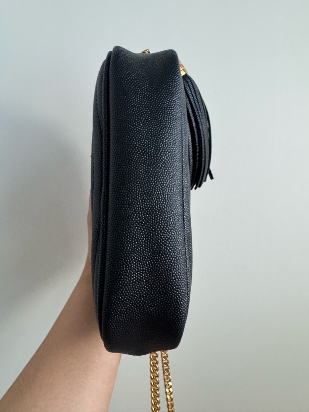Saint Laurent Black Quilted Crossbody Camera Bag with Gold Hardware - Picture 7 of 11